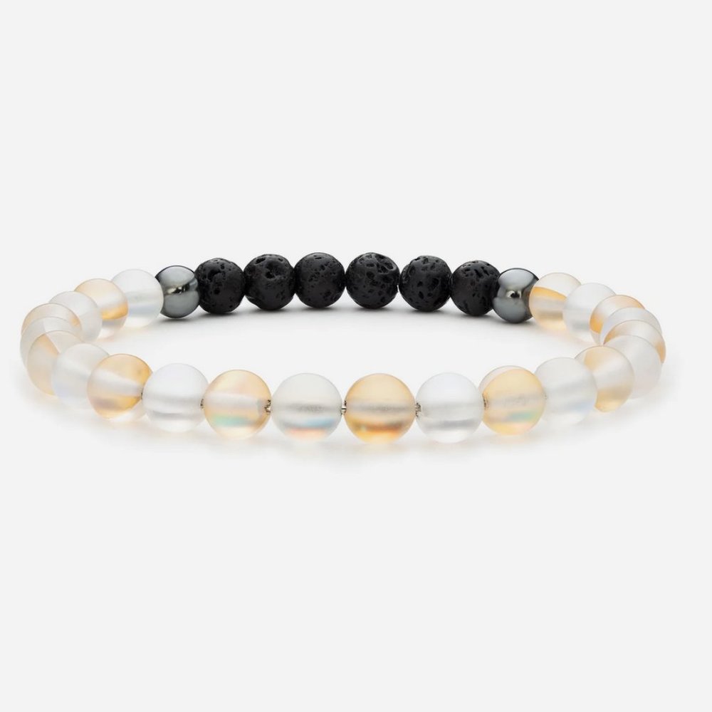 New Vitality Extracts Glow Glass Clear & Champagne Diffuser Bracelet